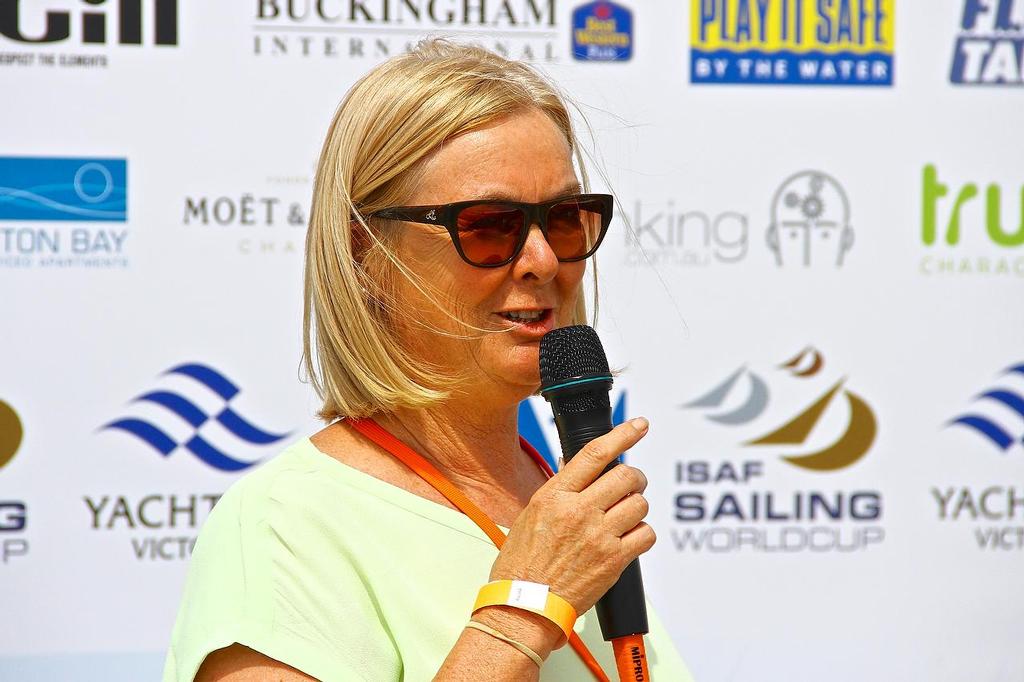 Kate Mitchell, Vice Commodore, Sandringham Yacht Club , Sail Melbourne , 2013 - ISAF World Sailing Cup, Round 1- Day 0 © Richard Gladwell www.photosport.co.nz